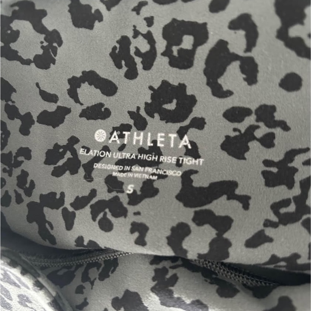 Athleta Elation Ultra High Rise Tight - Gray Leopard